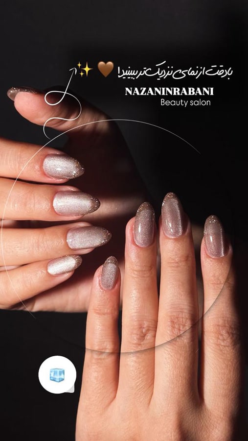 کاشت ناخن رنگ جذاب